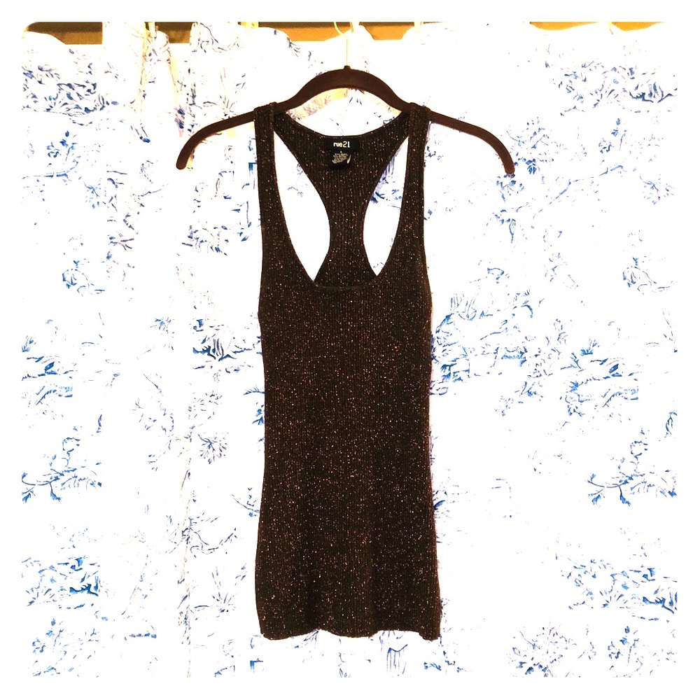 Beautiful brown tank top w/sparkles..gorgeous tank